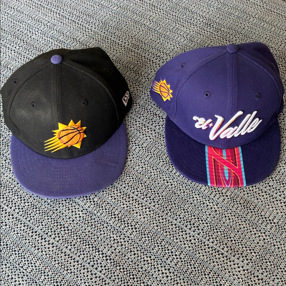 Youth Phoenix Suns Purple & Black Snapback Hat Duo
